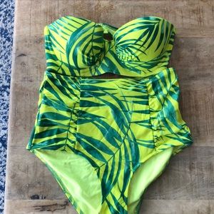 Aerie High Waisted Swim Set